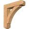 Ekena Millwork Thorton Craftsman Smooth Bracket w/ Offset Brace, Western Red Cedar, 7 1/2"W x 32"D x 32"H BKT0806X32X32THR04SWR - alternate 1